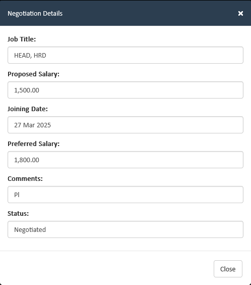 Job Offer and Onboarding